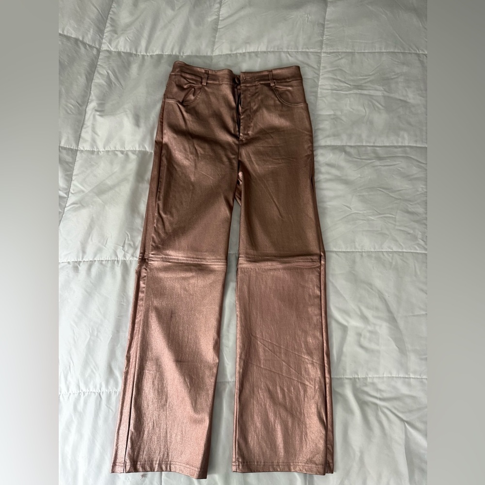 SHEIN Rose Satin Top